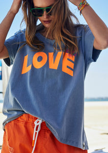 Vintage Faded Navy Love Tee