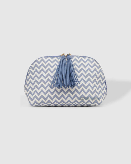 Baby Audrey Makeup Bag Chevron Jacaranda