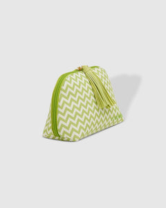 Baby Audrey Makeup Bag Chevron Lime