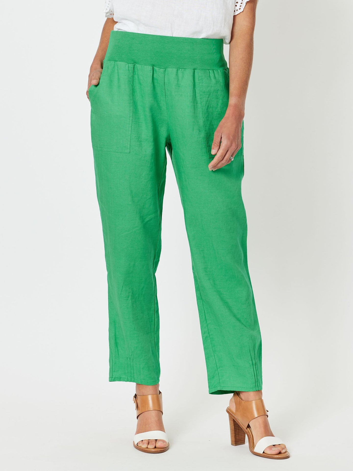 Jersey Waist Pant Emerald