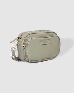 Cali Nylon Crossbody Bag Khaki