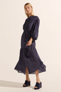 allure dress - indigo