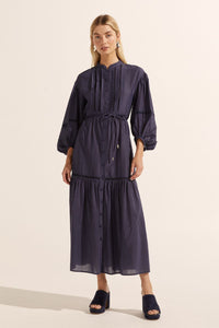 allure dress - indigo