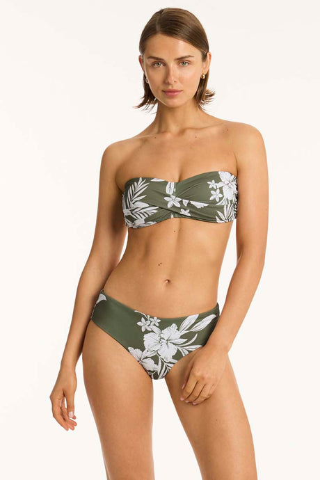 Aloha Mid Bikini Pant Khaki Sealevel Australia