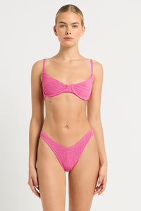 gracie balconette wildberry lurex