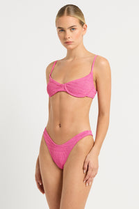 gracie balconette wildberry lurex