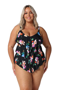 Malibu 3 Tier Tankini Top