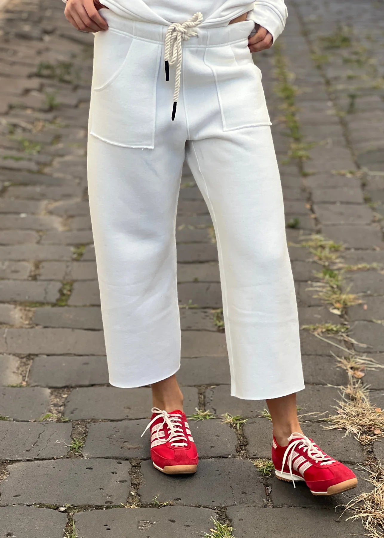 Frenchie Track Pant White