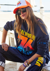 Sunset Navy Cali Sweat