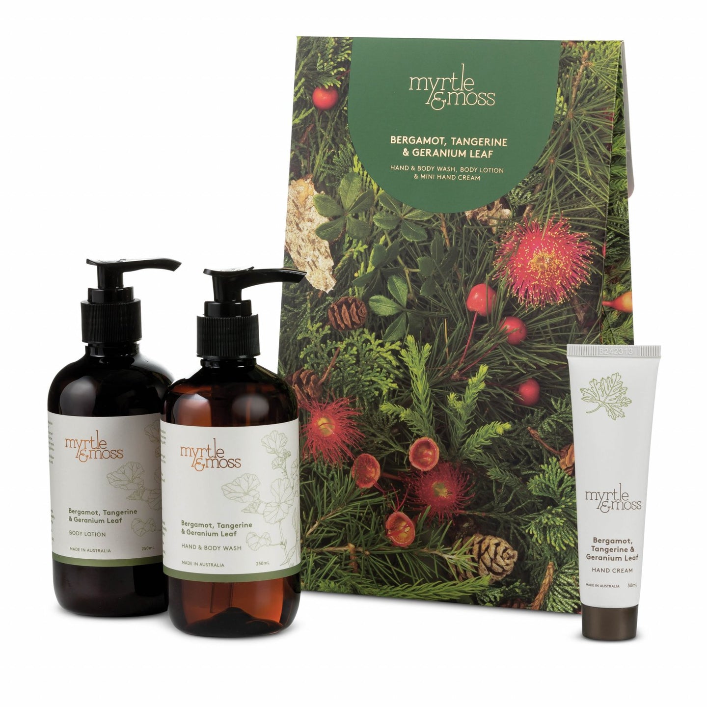 Bergamot Trio - Hand Wash, Body Lotion & Mini Hand Cream