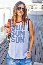 Load image into Gallery viewer, Sun Summer Tank - Grey Marle/ Navy