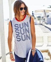 Load image into Gallery viewer, Sun Summer Tank - Grey Marle/ Navy