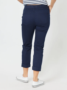 Isabella Cotton Pant Navy