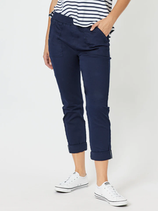 Isabella Cotton Pant Navy