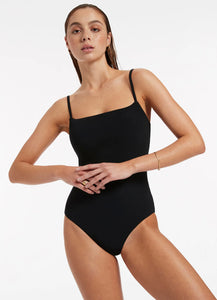 Minimal Tank One Piece Black