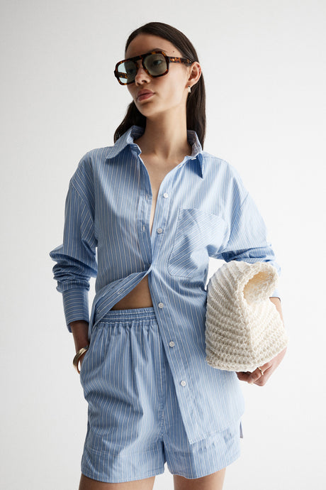 Poppy Shirt Blue Stripe