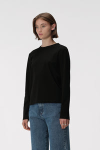 Zoe Long Sleeve Tee Black