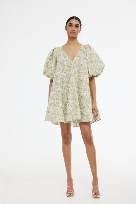 Palm Mini Dress Flora Bloom