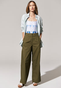 Toya Cotton Pant Khaki