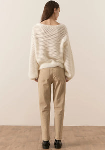 Pointelle Knit White