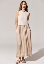 Load image into Gallery viewer, Estel Knit Tank Satin Dress