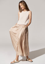 Load image into Gallery viewer, Estel Knit Tank Satin Dress