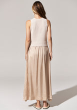 Load image into Gallery viewer, Estel Knit Tank Satin Dress