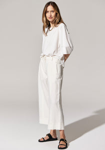 Miley Crop Pant White