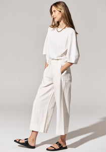 Miley Crop Pant White