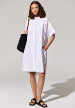 Load image into Gallery viewer, Toya Shirt Dress with Belt White