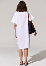 Load image into Gallery viewer, Toya Shirt Dress with Belt White