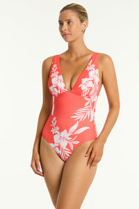 Aloha Longline Tri One Piece - Flame