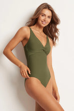 Load image into Gallery viewer, Multi Fit Twist One Piece Khaki