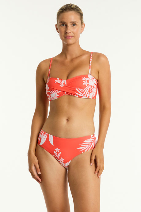 Aloha Twist Bandeau - Flame