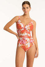 Load image into Gallery viewer, Daisyfield Cross Front Multifit One Piece - Coral