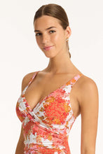 Load image into Gallery viewer, Daisyfield Cross Front Multifit One Piece - Coral