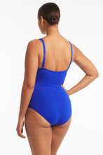 Load image into Gallery viewer, Essentials Cross Front Multifit One Piece Cobalt