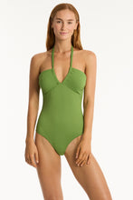 Load image into Gallery viewer, Nouveau Halter Bandeau One Piece Fern