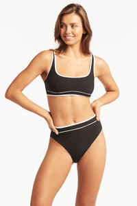 Elite High Waist Band Pant Black