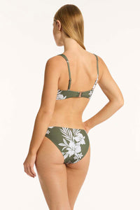 Aloha Low Square Neck Bra - Khaki