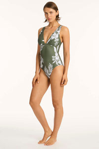 Aloha Longline Tri One Piece - Khaki