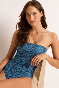 Mali Ruched Bandeau One Piece