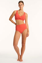 Load image into Gallery viewer, Messina Cross Front Multifit Bra Top - Flame