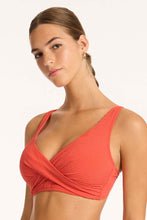 Load image into Gallery viewer, Messina Cross Front Multifit Bra Top - Flame