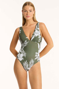 Aloha Longline Tri One Piece - Khaki