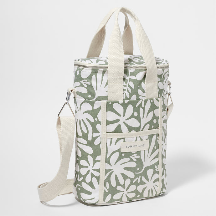 Canvas Drinks Cooler Bag The Vacay Olive