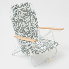 Load image into Gallery viewer, Luxe Beach Chair The Vacay Olive