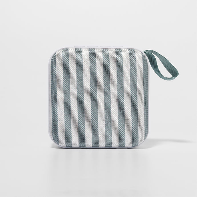 Portable Travel Speaker The Vacay Olive Stripe