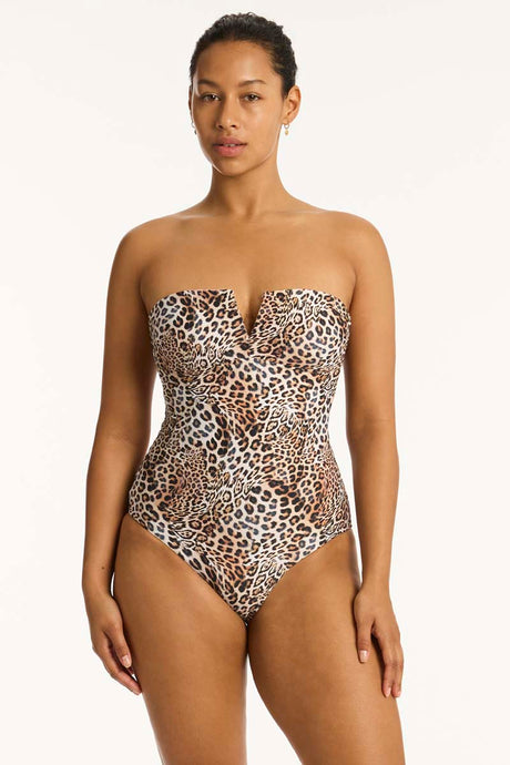 palisades  vee bandeau one piece