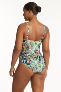 Wildflower Cross Front Multifit One Piece Sea